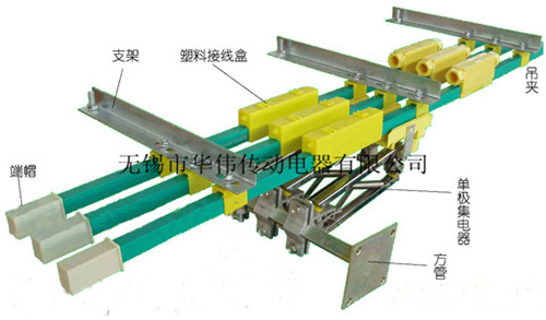 單極滑觸線導(dǎo)體截面積大因此能夠承受較大的電流量適合用于功率大的起重機(jī)車間等場(chǎng)合